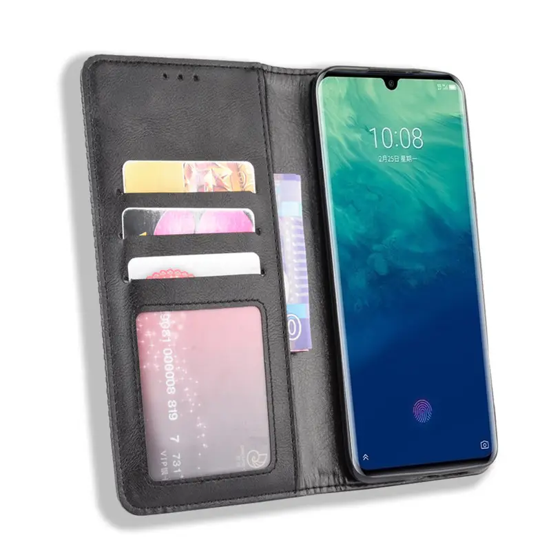 Tianji Leather Magnetic Flip Phone Case for ZTE Axon 10 Pro - Image 7