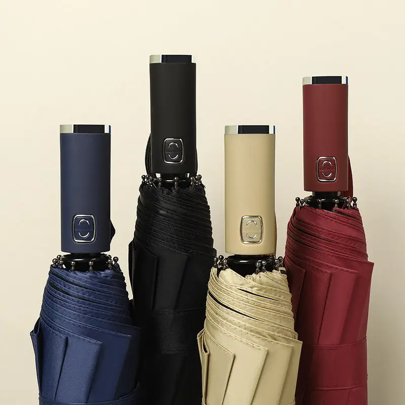 3-Fold Automatic Umbrella with Printed Design - Image 10
