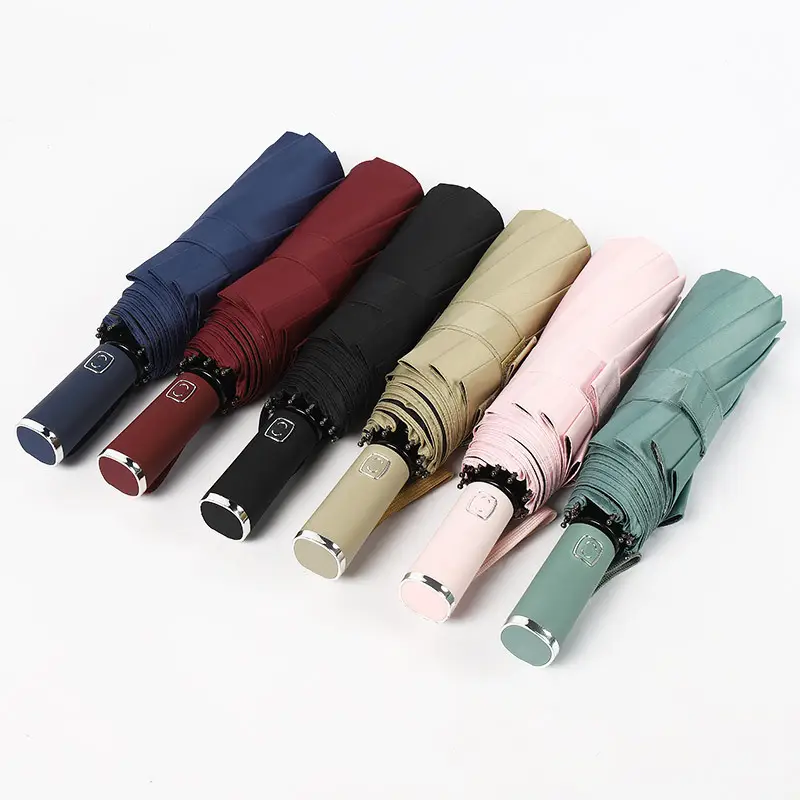 3-Fold Automatic Umbrella with Printed Design - Image 11