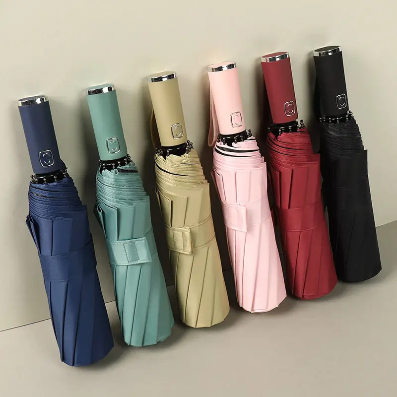 3-Fold Automatic Umbrella with Printed Design - Image 12
