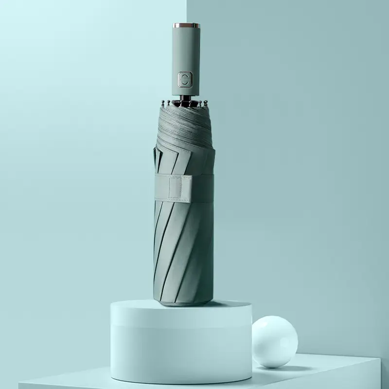 3-Fold Automatic Umbrella with Printed Design - Image 3