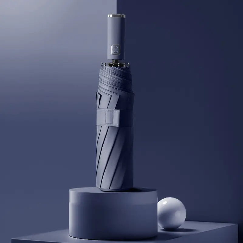 3-Fold Automatic Umbrella with Printed Design - Image 4