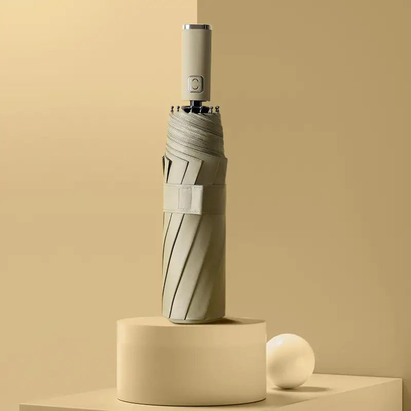 3-Fold Automatic Umbrella with Printed Design - Image 7