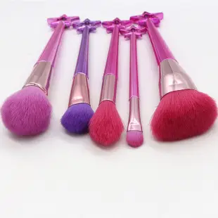 10 Diamond Crystal Makeup Brushes Set with Acrylic Handles — feature 12