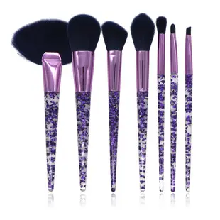 10 Diamond Crystal Makeup Brushes Set with Acrylic Handles — feature 13