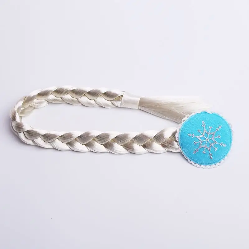 Frozen Princess Headwear Set for Girls Blue Crown Wig Accessories - Image 12
