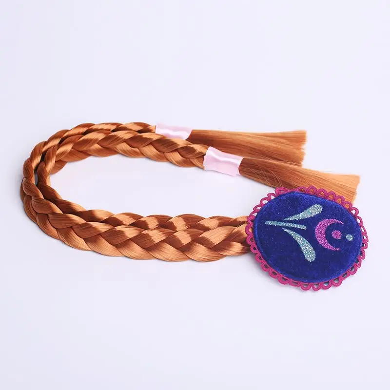 Frozen Princess Headwear Set for Girls Blue Crown Wig Accessories - Image 13