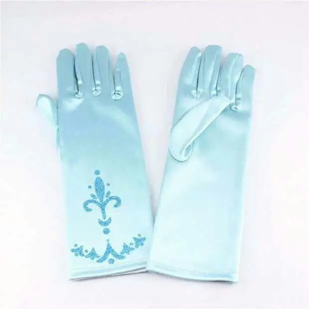 Frozen Princess Headwear Set for Girls Blue Crown Wig Accessories - Image 17