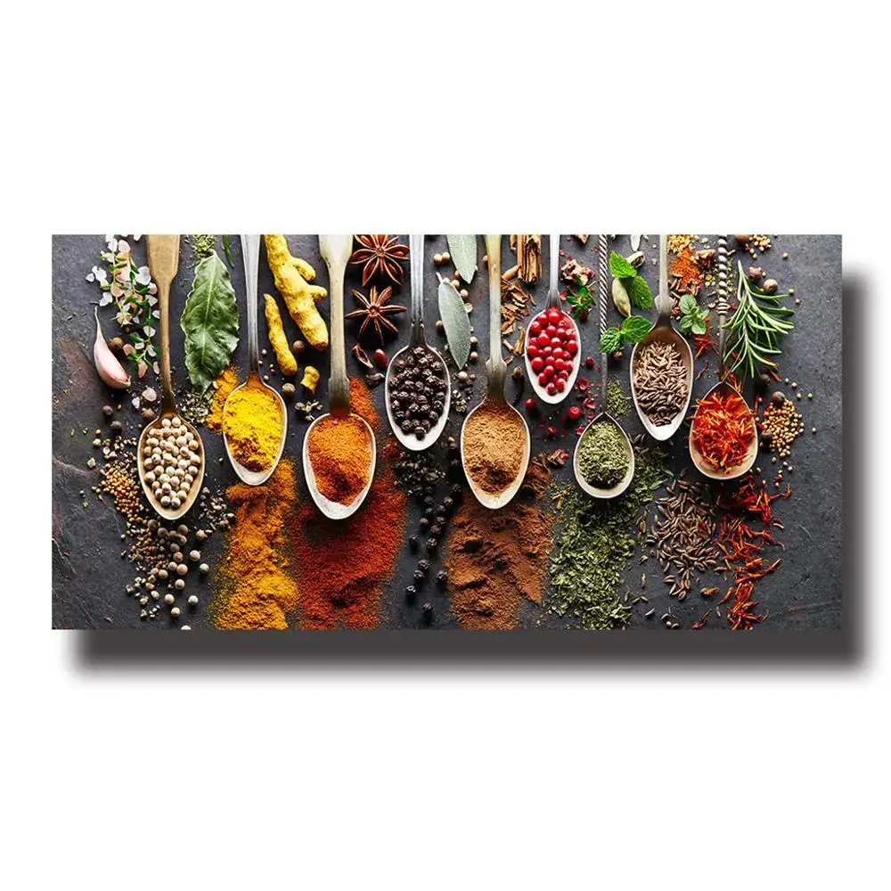 Modern Kitchen Spice Wall Art Canvas Mural Decoration