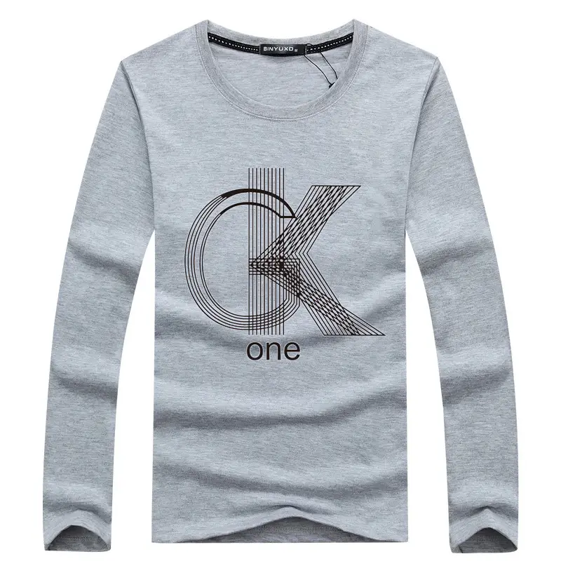 Men's Black CK One Long Sleeve T-Shirt Cotton Round Neck - Image 7