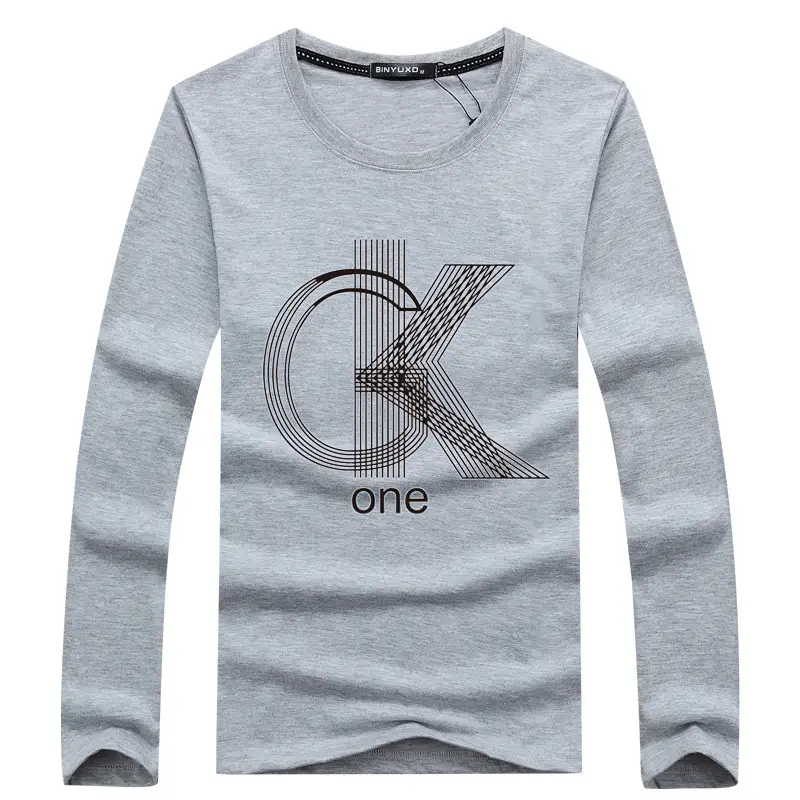 Men's Black CK One Long Sleeve T-Shirt Cotton Round Neck - Image 2