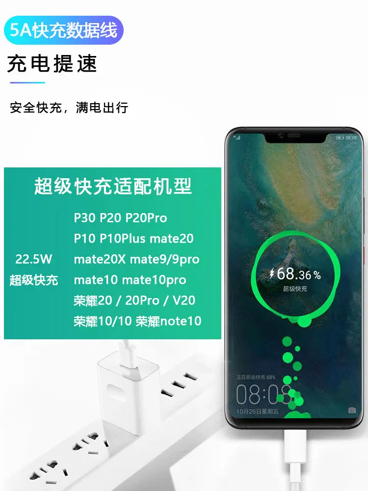 Ice House Charger for Huawei Mate9 5A Super Fast Charging — feature 4
