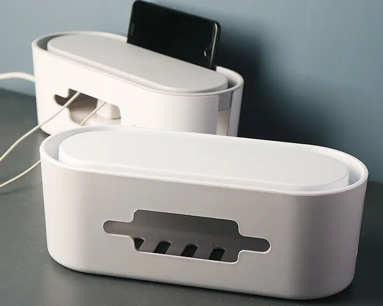 Large Power Socket Storage Box for Desktop Computer Wire Box — feature 10