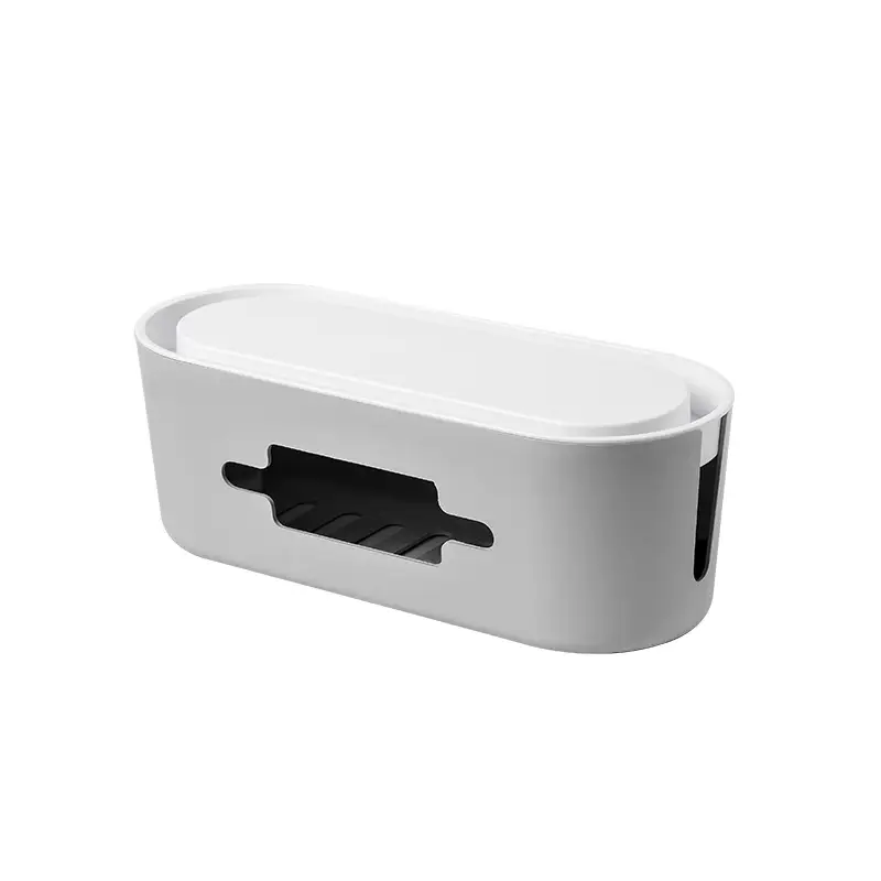 Grey box white cover