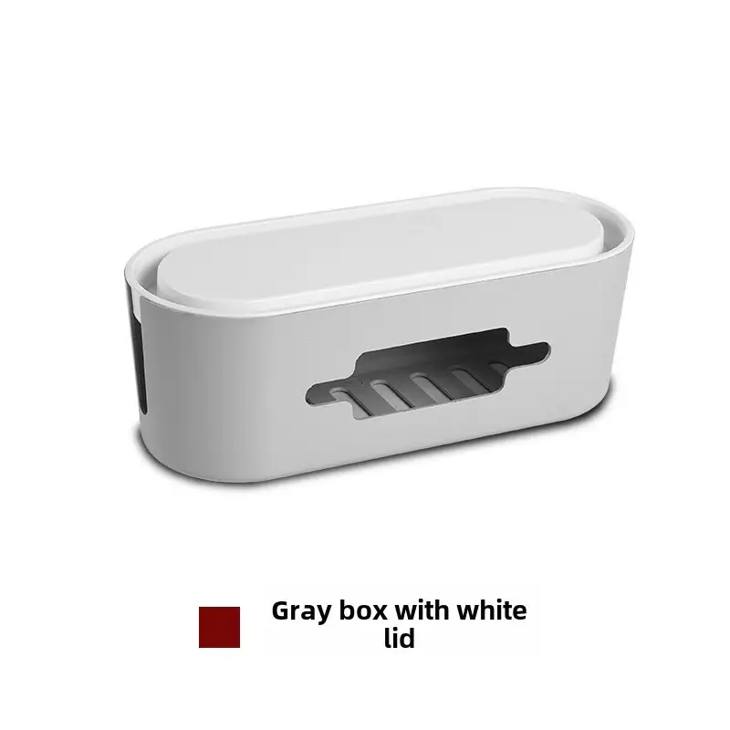 Large Power Socket Storage Box for Desktop Computer Wire Box