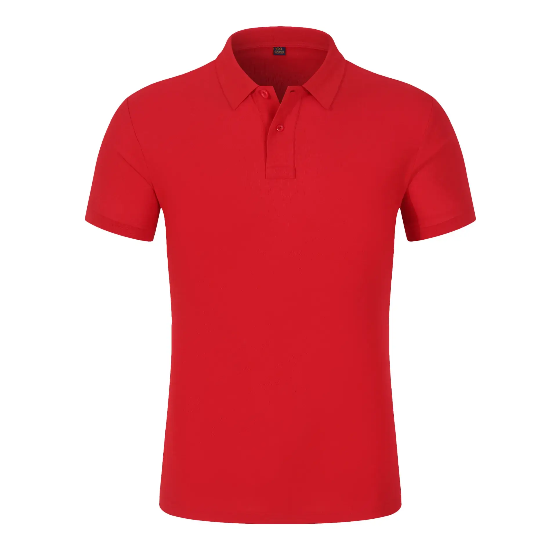 Men Women Navy Blue High-End Polo Shirt 6089 Double Bead