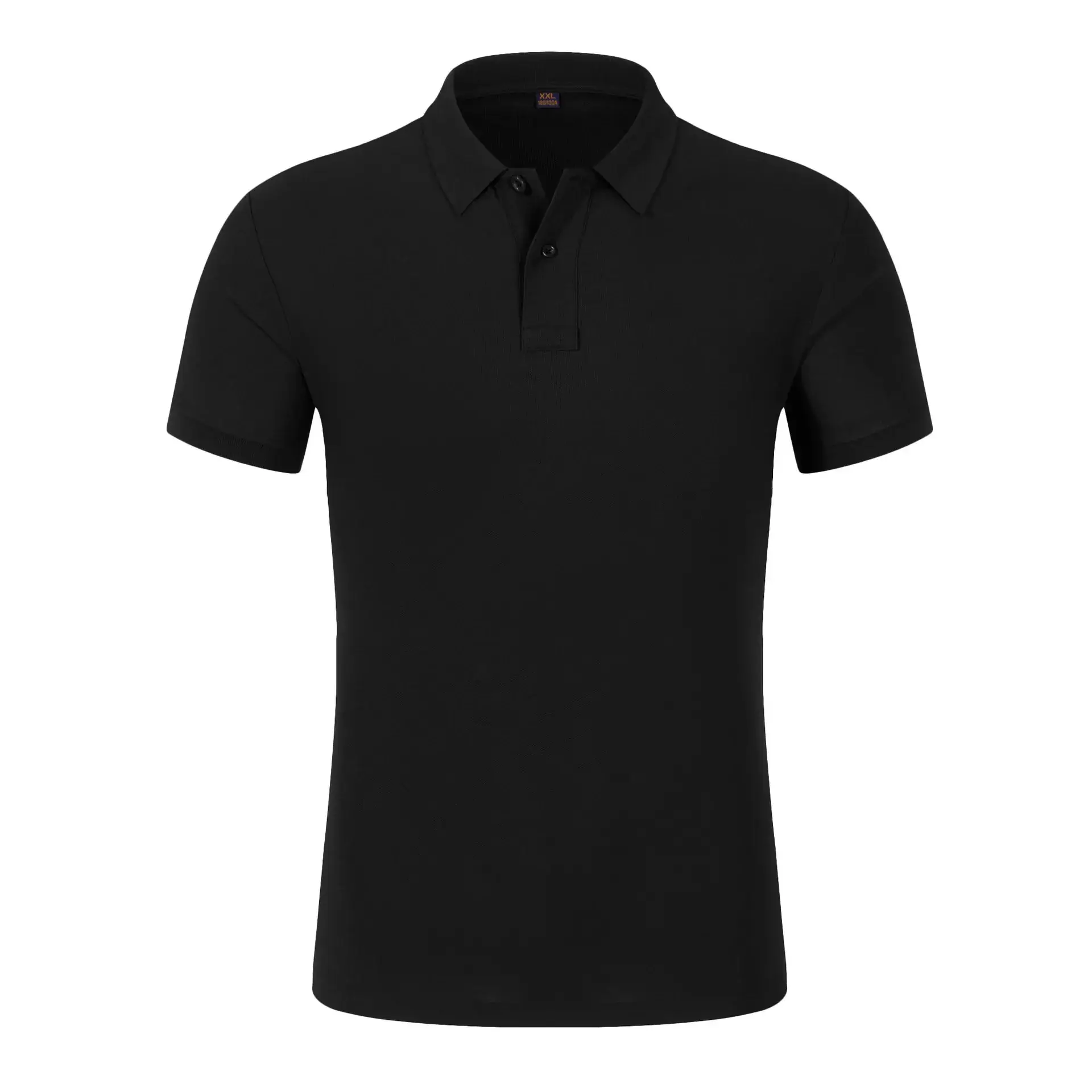 Men Women Navy Blue High-End Polo Shirt 6089 Double Bead