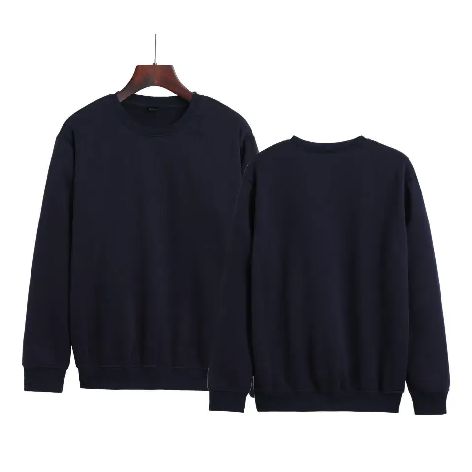 Men's White Round Neck Hoodie Pullover Set - Image 4