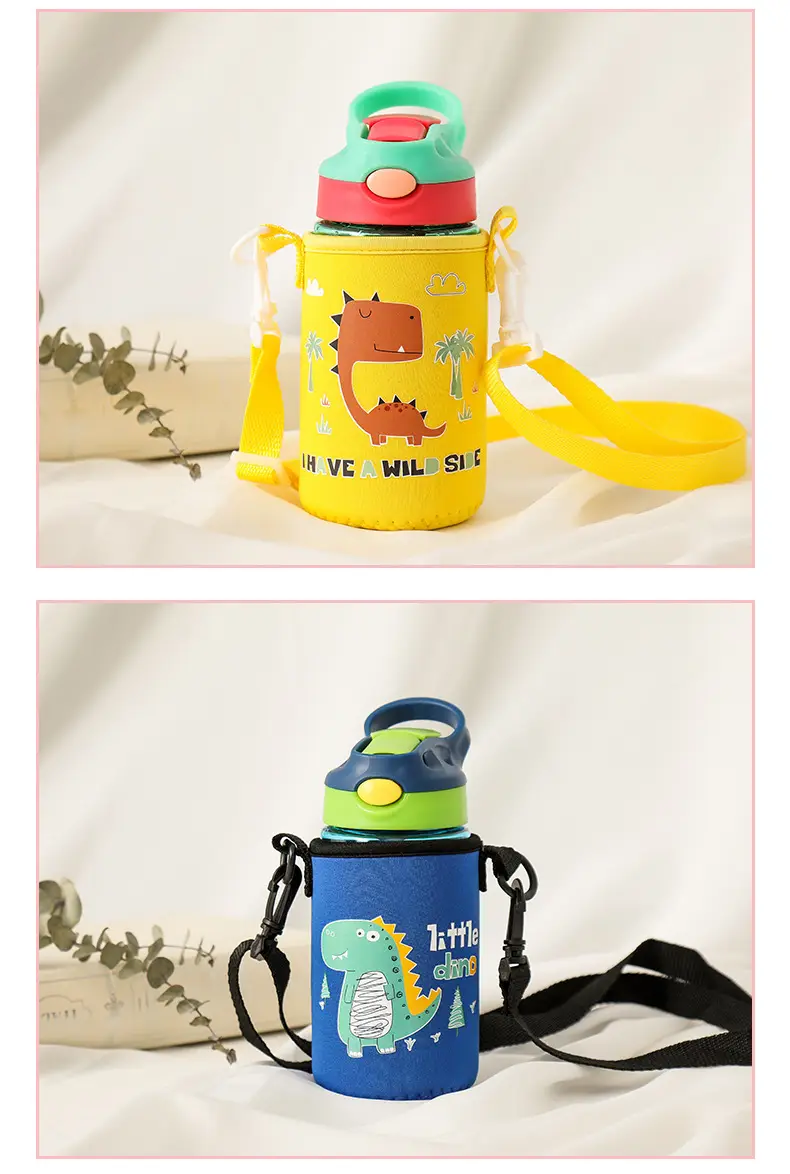 Kids Water Cups with Straws and Duck Design — feature 4
