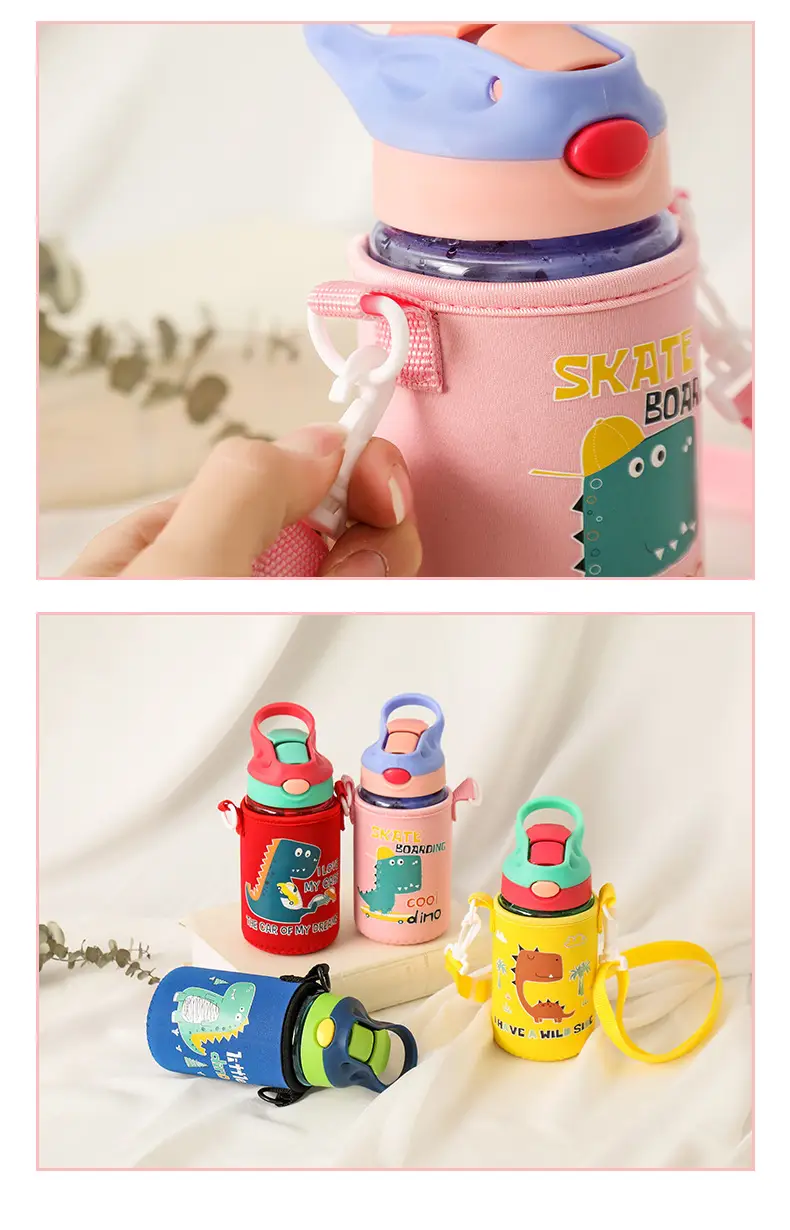 Kids Water Cups with Straws and Duck Design — feature 6