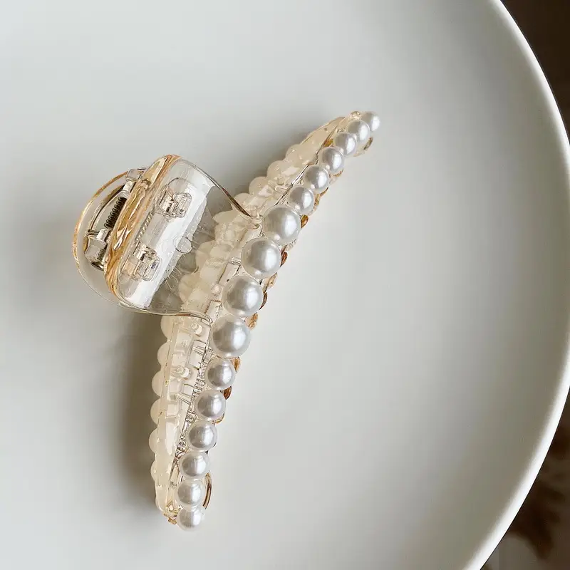 Pearl Hairpin Back Clip for Girls