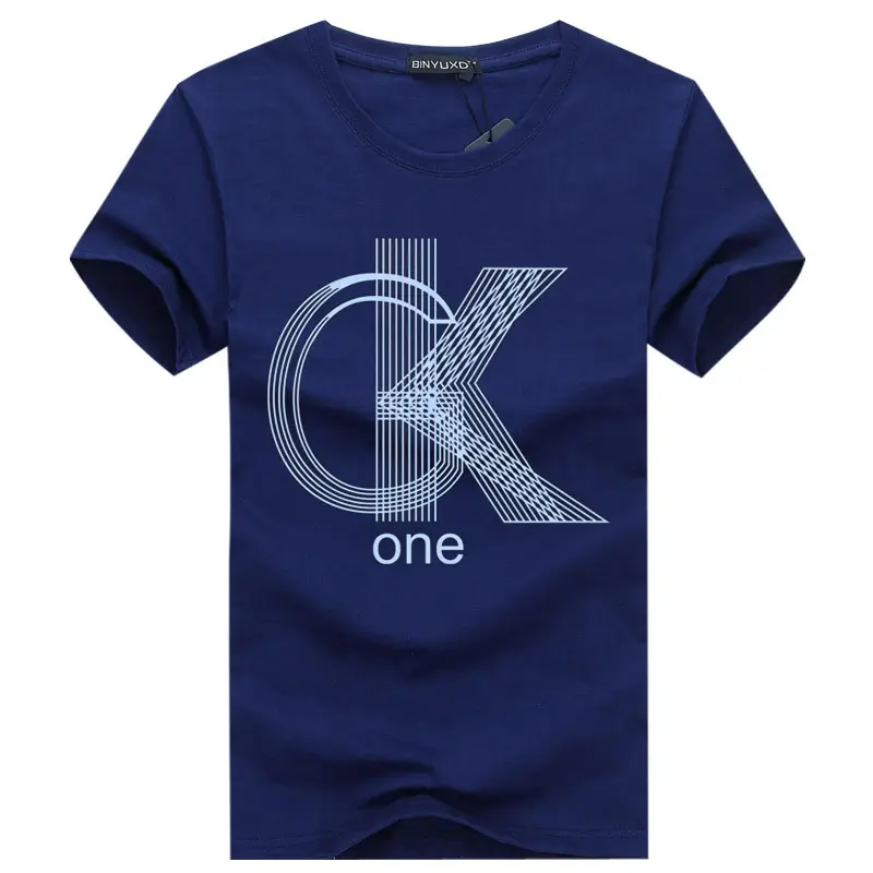 Men Black CK One Graphic T-Shirt Short Sleeve Slim Fit - Image 10