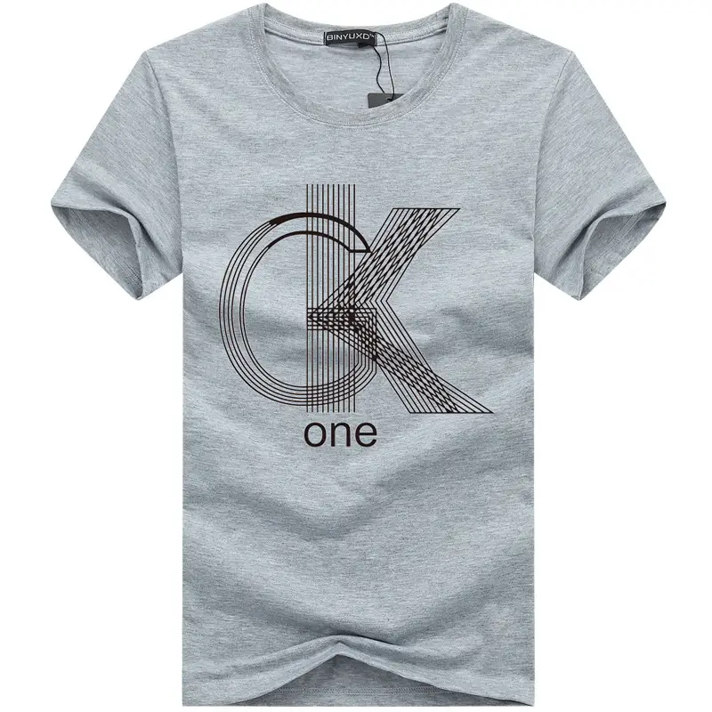Men Black CK One Graphic T-Shirt Short Sleeve Slim Fit - Image 14