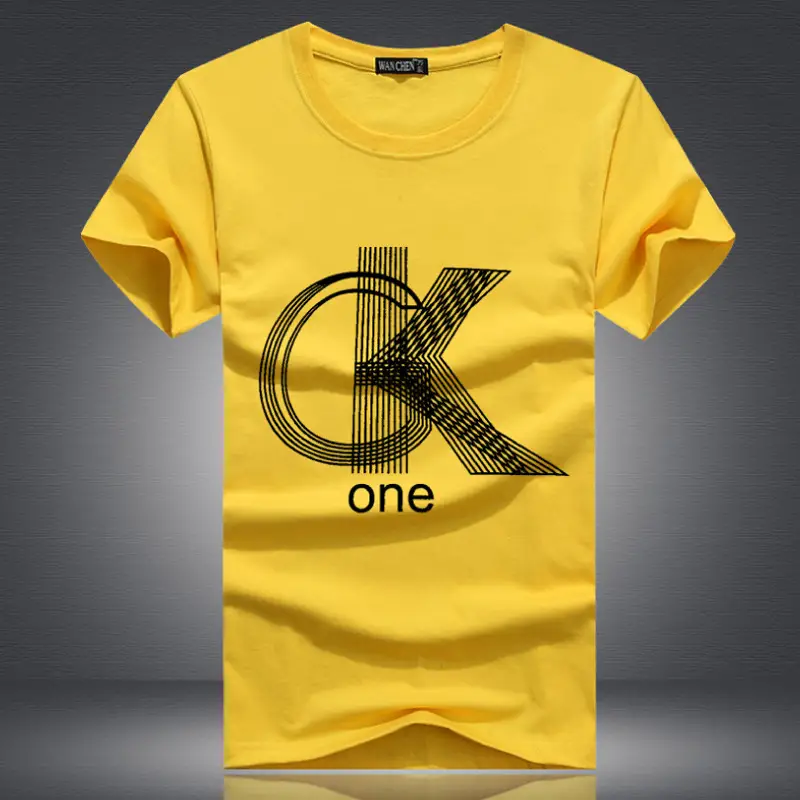 Men Black CK One Graphic T-Shirt Short Sleeve Slim Fit - Image 5
