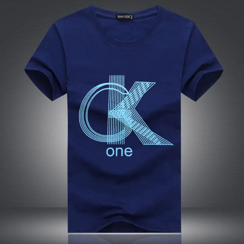 Men Black CK One Graphic T-Shirt Short Sleeve Slim Fit - Image 6