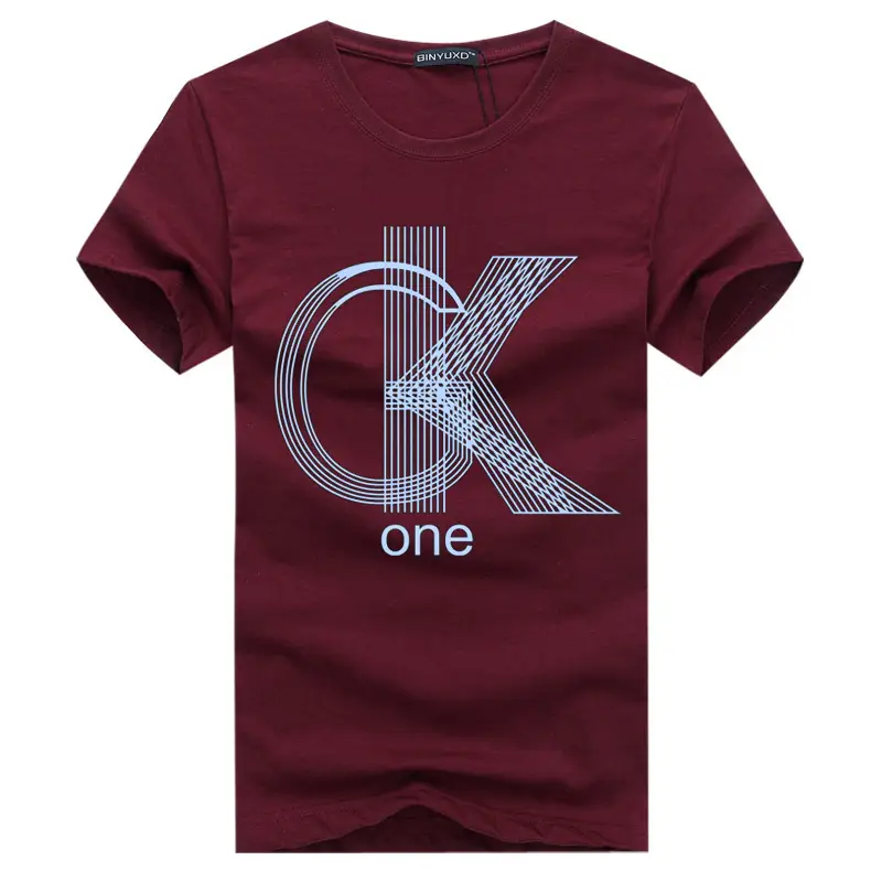 Men Black CK One Graphic T-Shirt Short Sleeve Slim Fit - Image 7