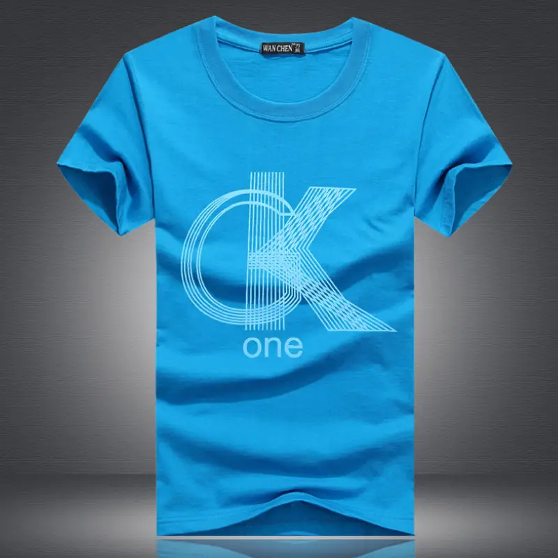 Men Black CK One Graphic T-Shirt Short Sleeve Slim Fit - Image 8