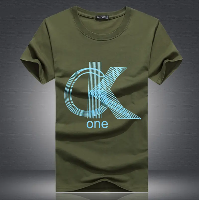 Men Black CK One Graphic T-Shirt Short Sleeve Slim Fit - Image 9