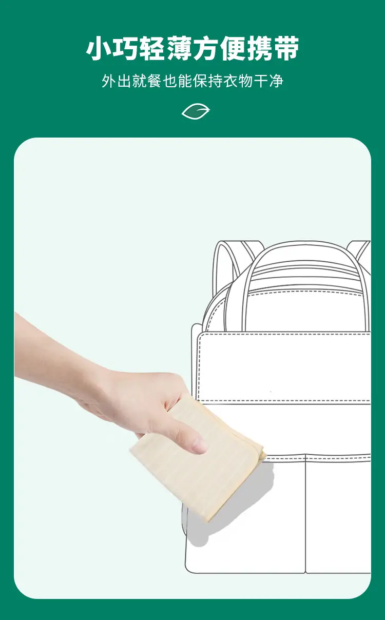 Adult Rice Bib Pocket for Elderly Leak-Proof Waterproof — feature 9