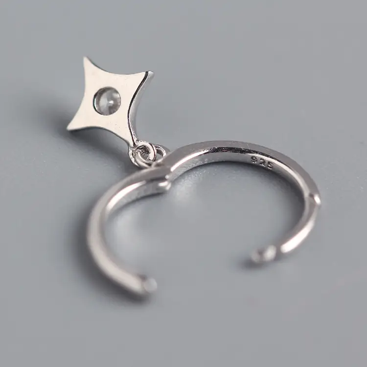 Gold Star Dangle Earrings for Women - Image 6