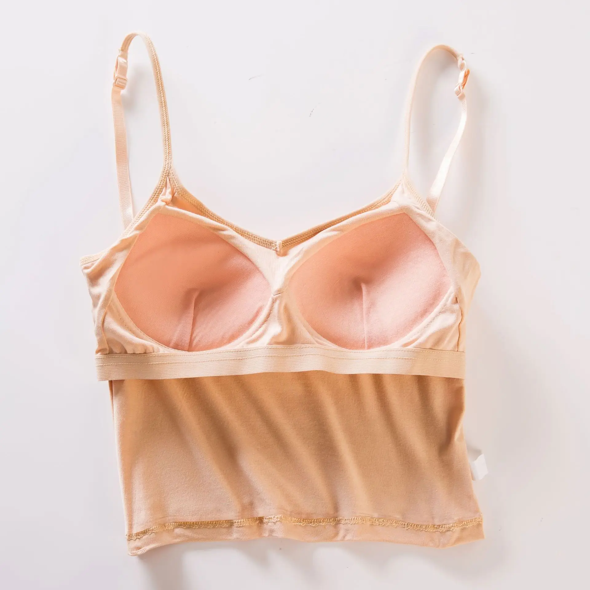 Women's Nude Modal Backless V-Back Vest - Image 9