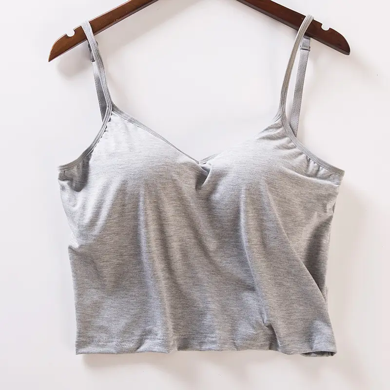 Women's Nude Modal Backless V-Back Vest - Image 2