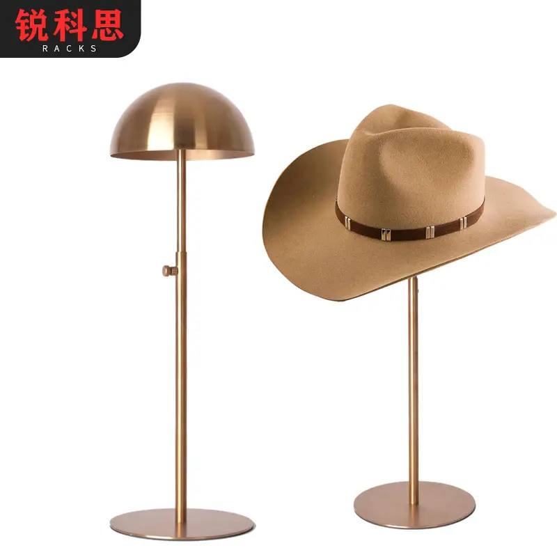 Stainless Steel Hat Display Stand 150mm - Image 8