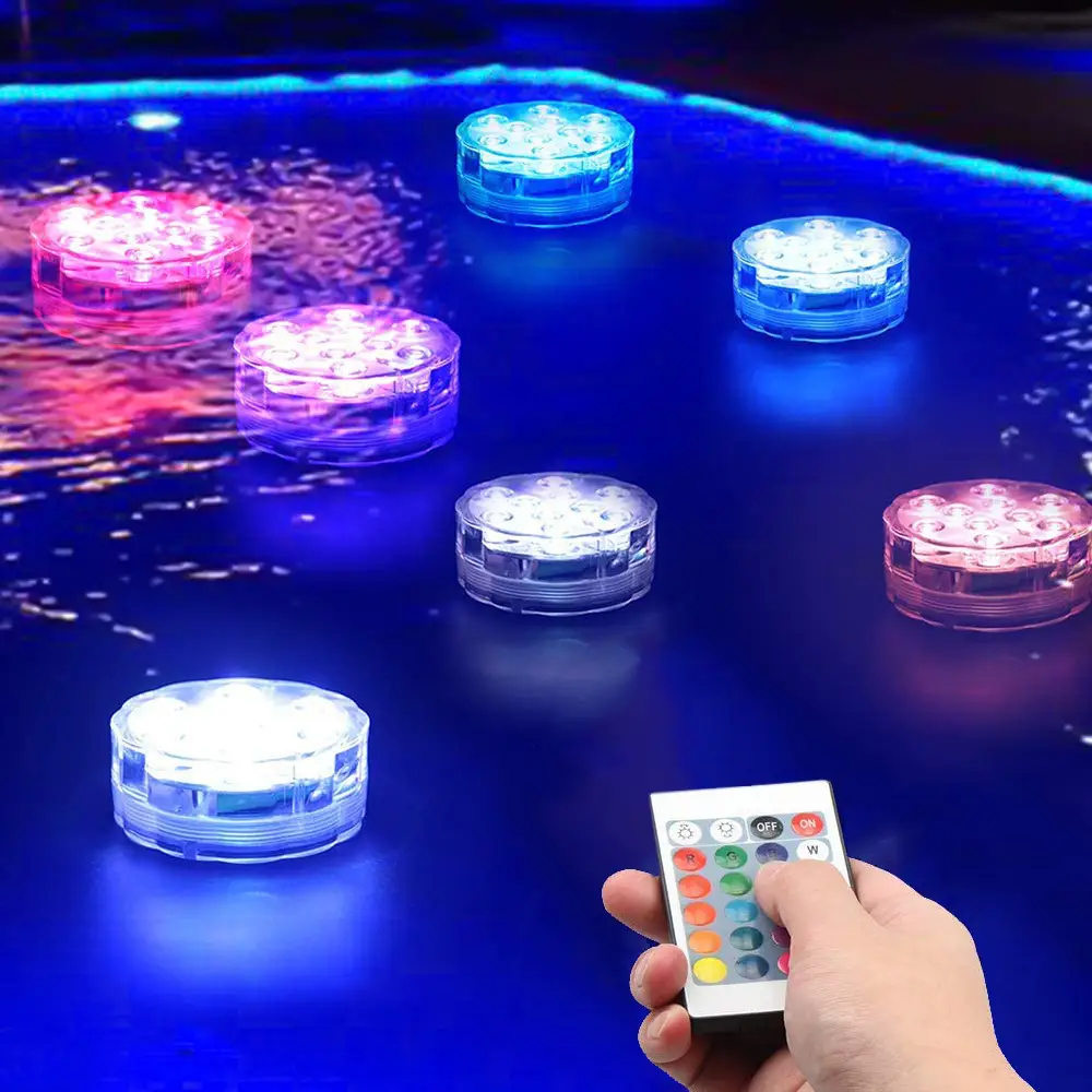 16 Color Rechargeable Led Swimming Pool Light Waterproof Remote Control — feature 17