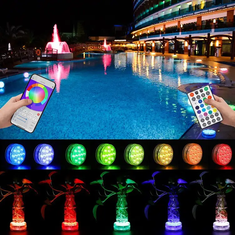 16 Color Rechargeable Led Swimming Pool Light Waterproof Remote Control — feature 21