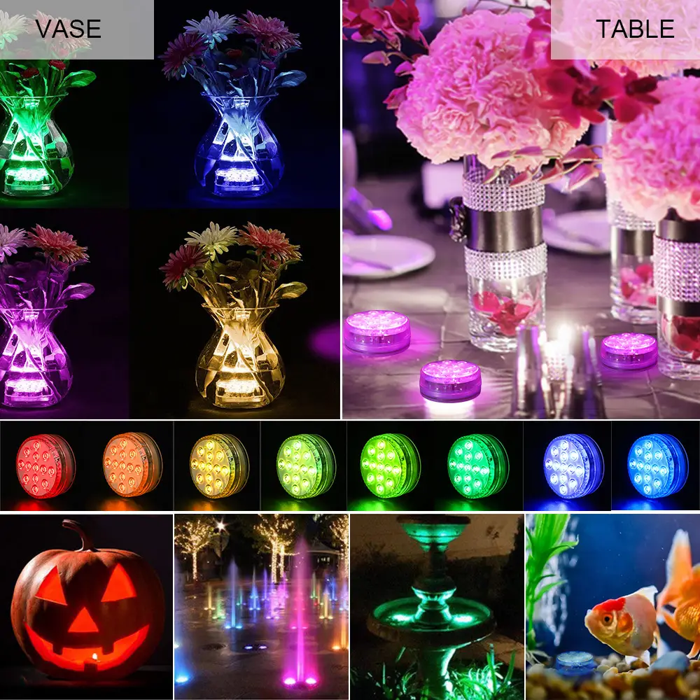 16 Color Rechargeable Led Swimming Pool Light Waterproof Remote Control — feature 26