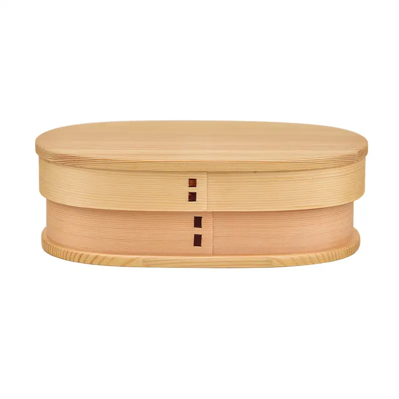Japanese Wooden Lunch Box with 5 Compartments - Image 5