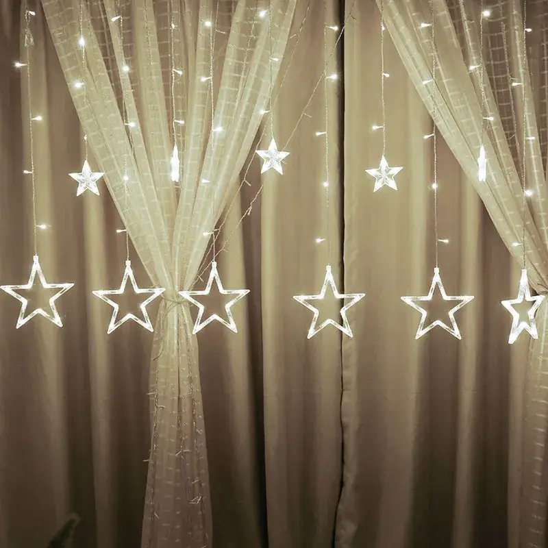 LED Star Curtain Lights for Home Decor - Image 2