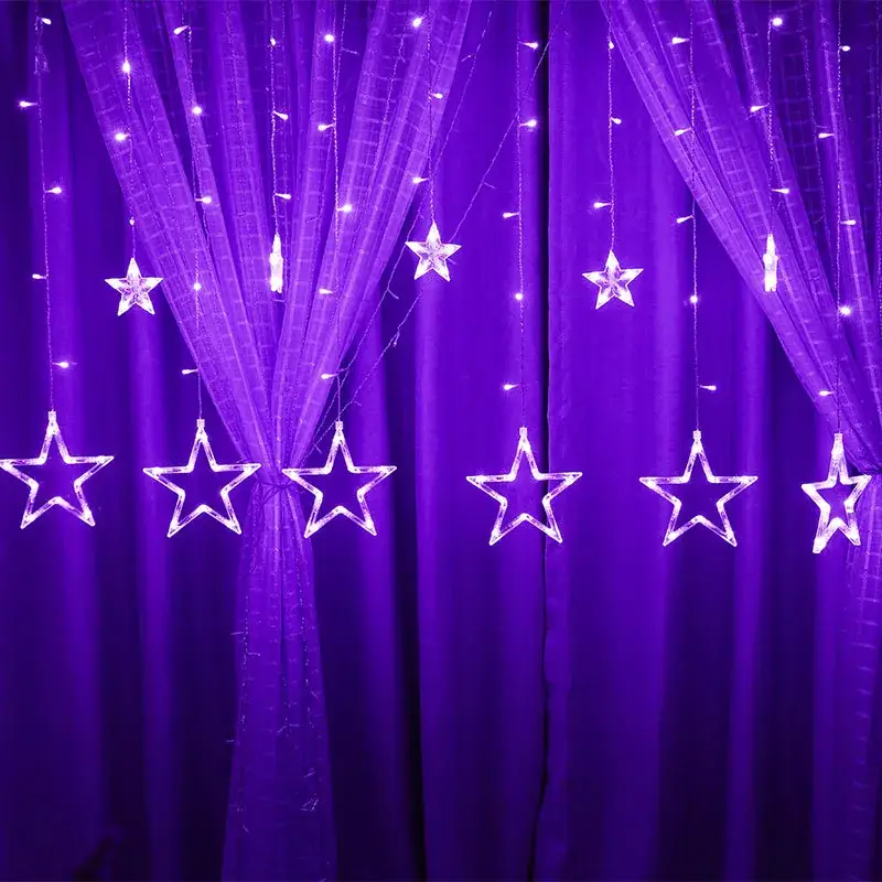 LED Star Curtain Lights for Home Decor - Image 3