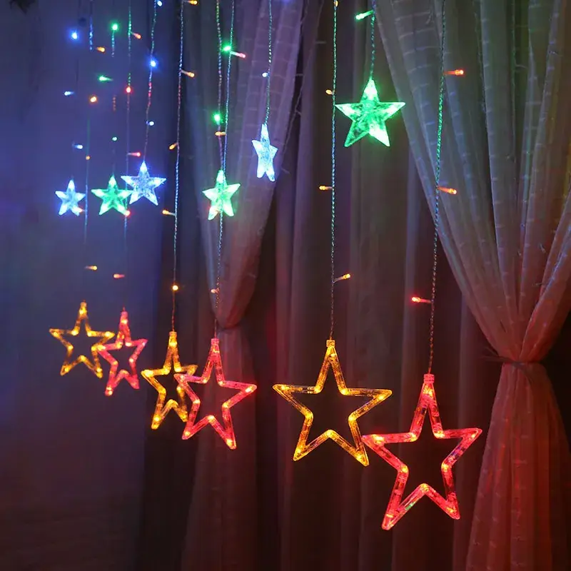 LED Star Curtain Lights for Home Decor - Image 4