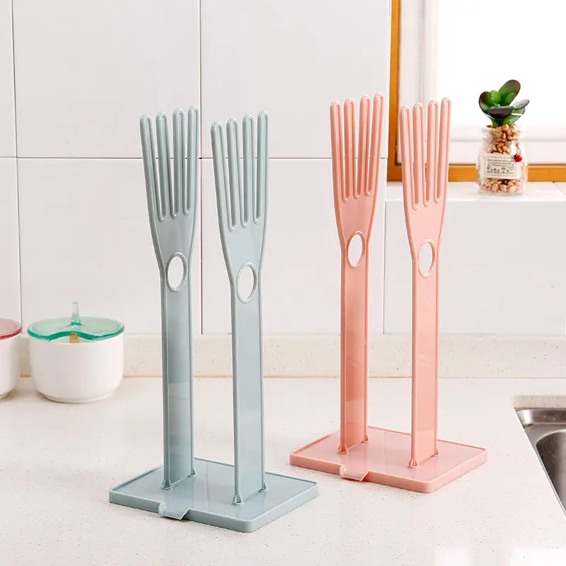 Silver Metal Kitchen Towel Rack with Drain Base - Image 5