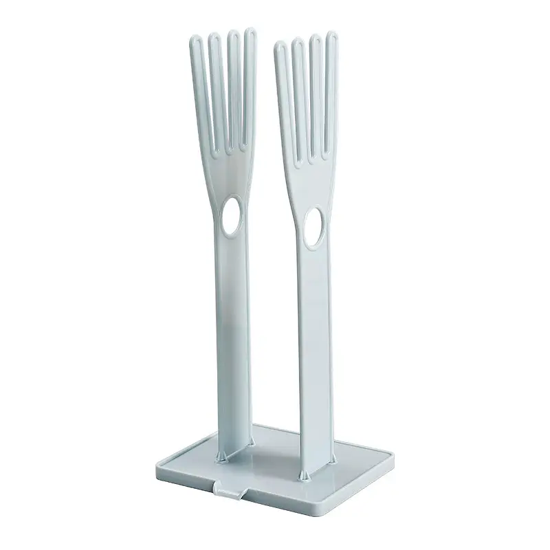 Silver Metal Kitchen Towel Rack with Drain Base - Image 7