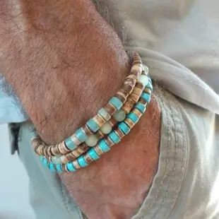 Black Frosted Stone Crown Lion Head Bracelet Set — feature 4
