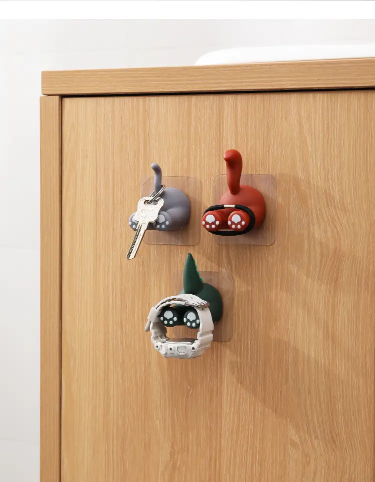 Cute Cartoon Toothbrush Hanger with Plush Ear — feature 13