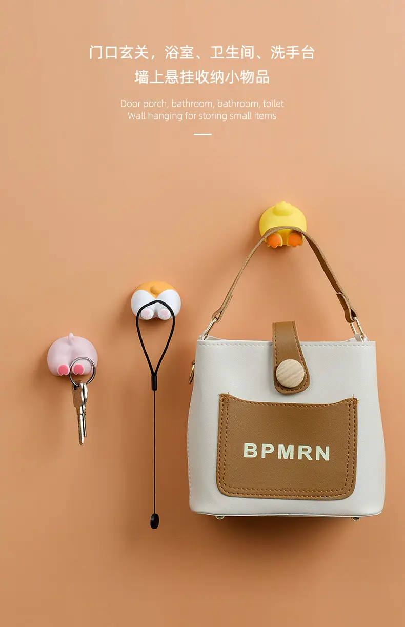 Cute Cartoon Toothbrush Hanger with Plush Ear — feature 27