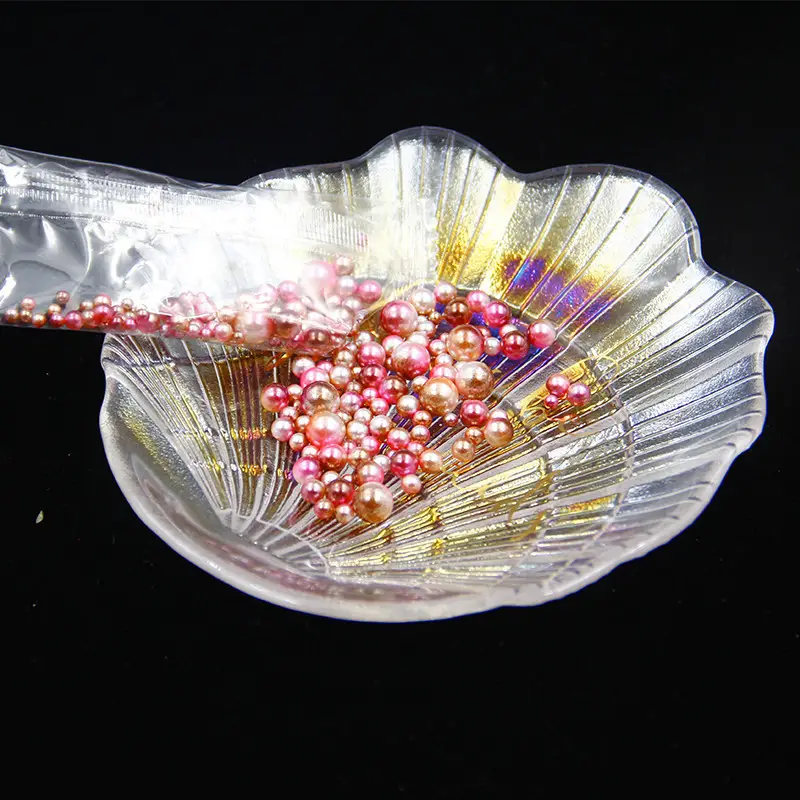 Round Gradient Pearl Cream Gum Dropping Material
